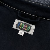 PAGERO パジェロ ワッペン付き デニム切替 スタジャン ジャケット ブルゾン サイズ LL /メンズ/インディゴネイビー系/メンズ/アンジェロ