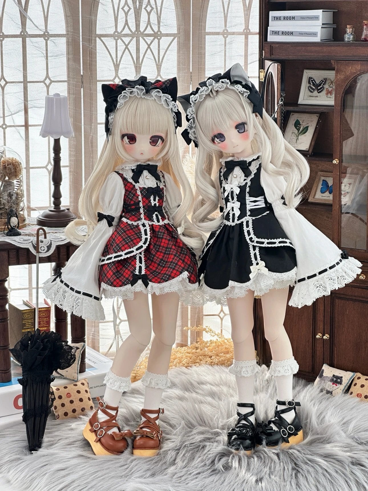 H73 BJD 1/4 ドール 衣装 日常 衣装のみ 4点セット　ハンドメイド