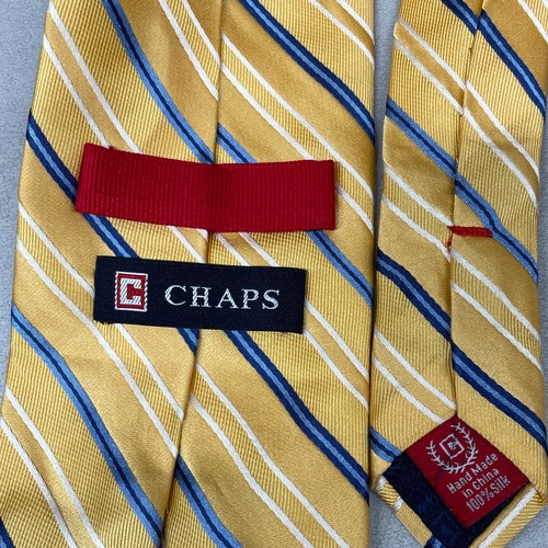 CHAPS ストライプ 黄水色 n-54