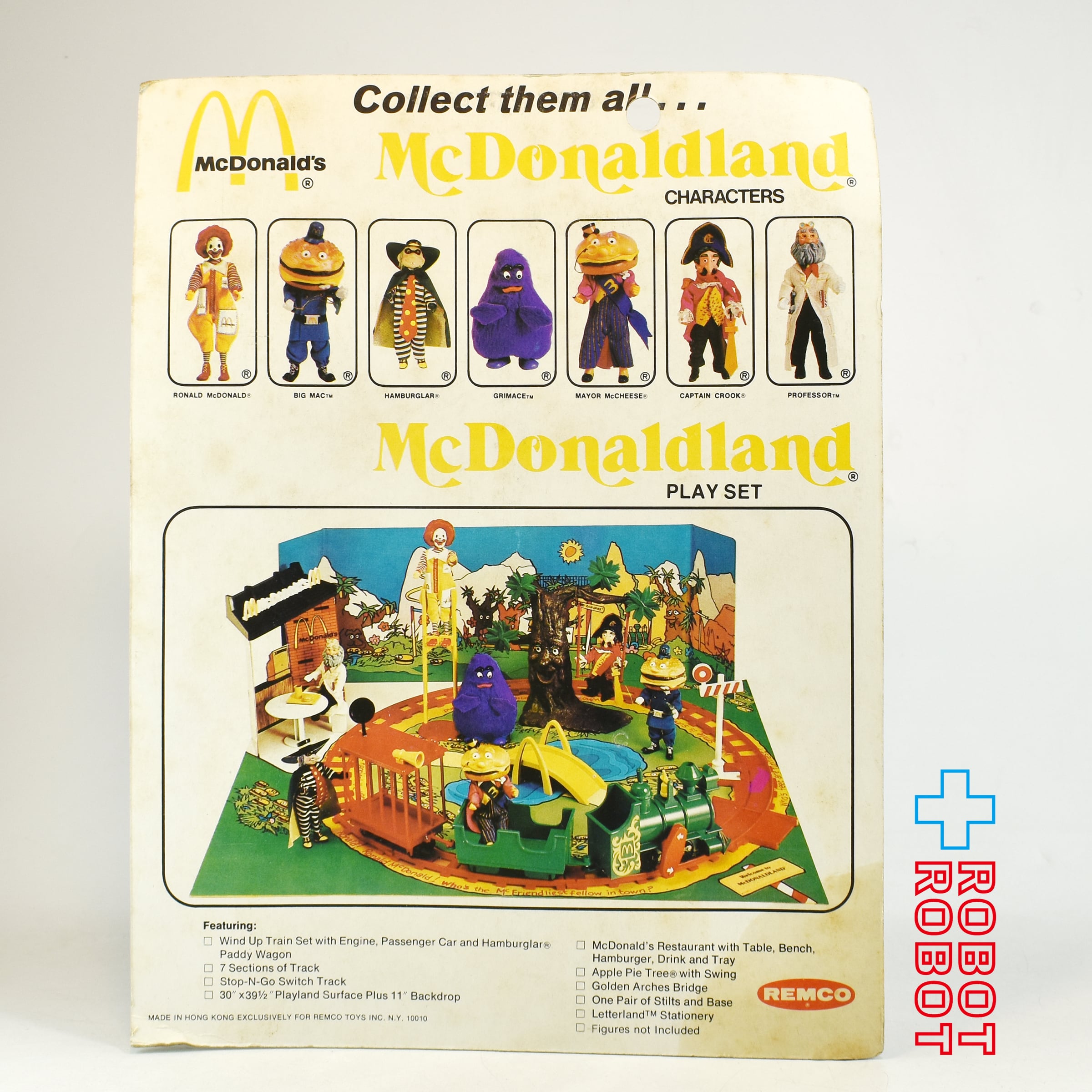 レムコ製　マクドナルドランド　プレイセット　1976年製品　開封品 レムコ社 マクドナルドランド ビッグマックポリス フィギュア 1976 未