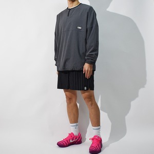 Henley nylon poncho : ダークグレー