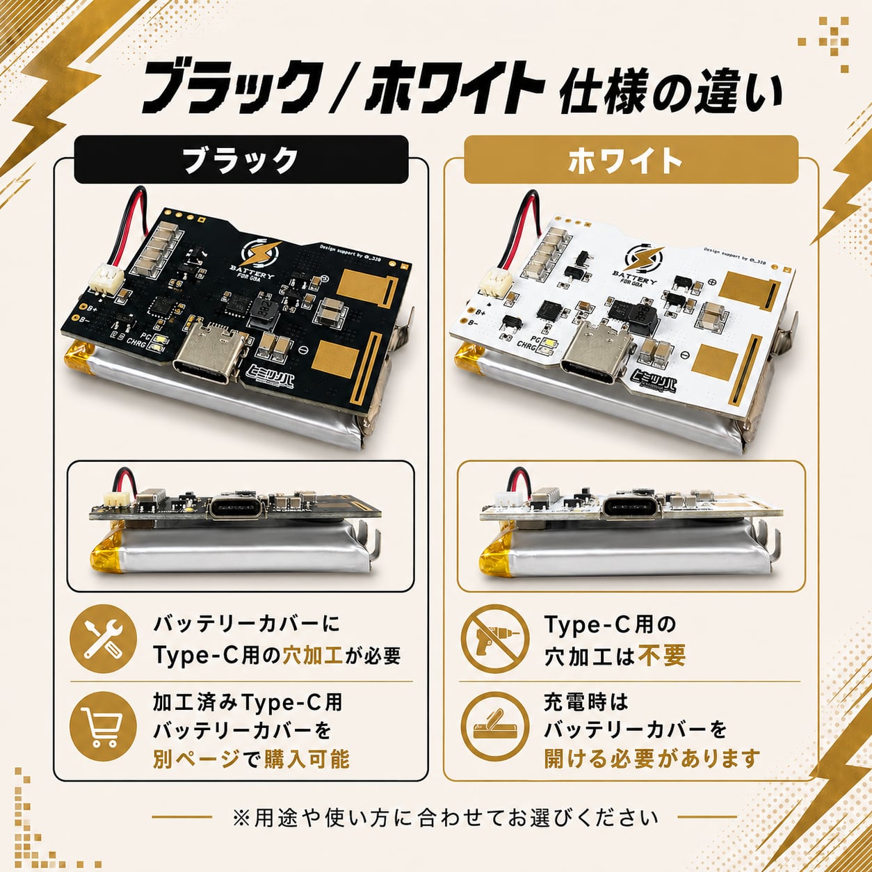 ゲームボーイアドバンス USB-TypeC イナズマバッテリーキット v2.2