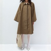 Classic Drape A-Line Coat F0582