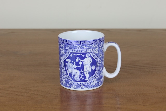 スポード　ブルールームコレクション　マグカップ　GREEK　イギリス　ヴィンテージ　SPODE　陶磁器　て17