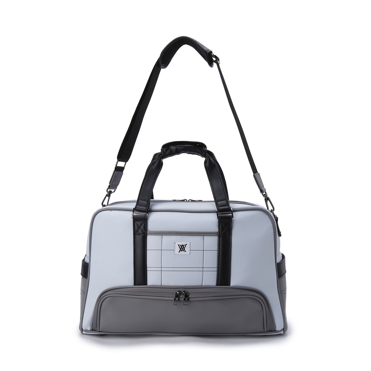 DOUBLE LOGO BOSTON BAG [サイズ: F(AGEUUBB01WHF)] [カラー: WHITE]