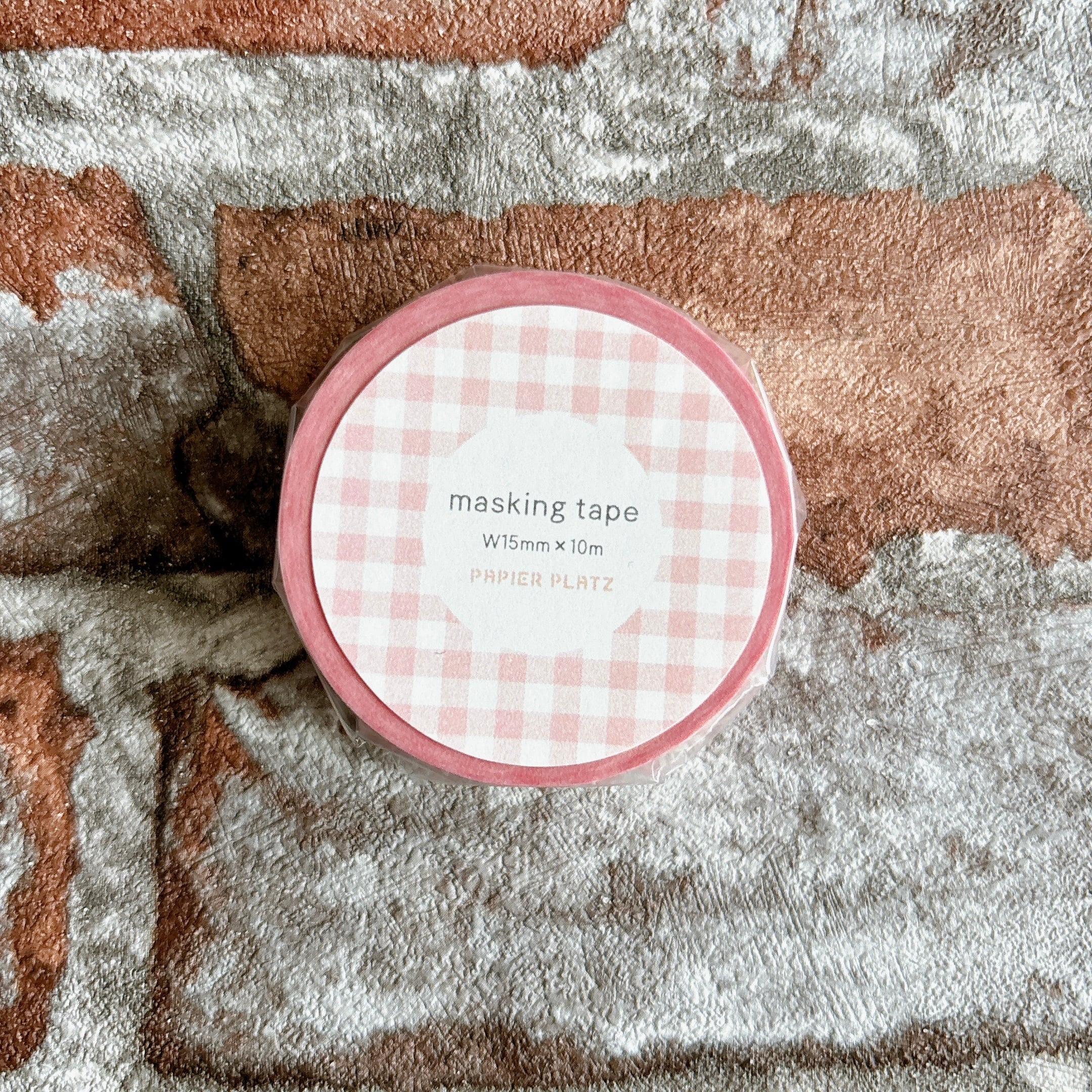 単品】チェック柄マスキングテープ パピアプラッツ | penpen bungu