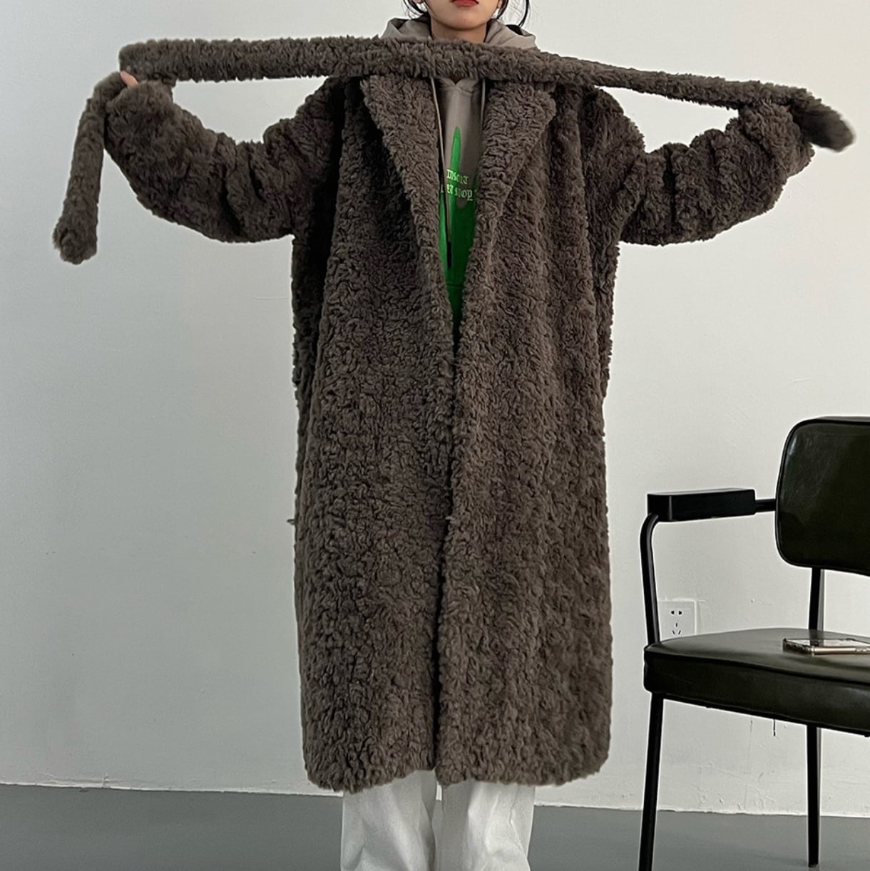 ロングファーコート_LN03119