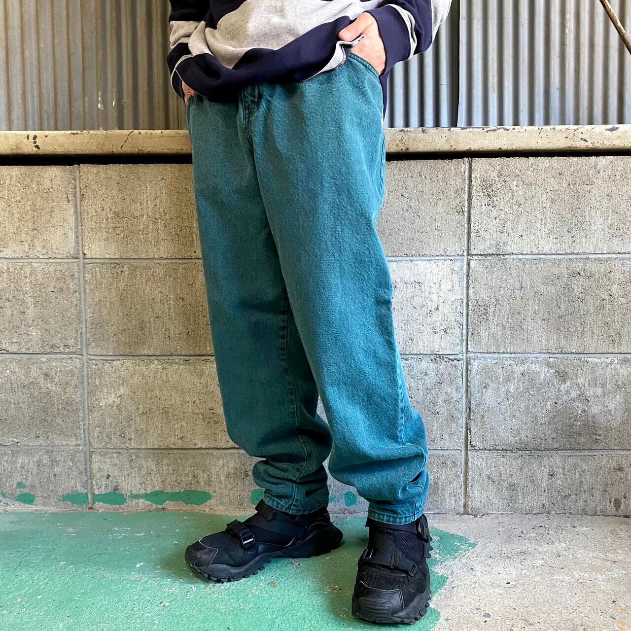 80 90年代 エディーバウアー ハイウエスト ワイド テーパード カラーデニムパンツ レディースw28 メンズ 古着 80s 90s ビンテージ ヴィンテージ Eddie Bauer 黒タグ グリーン 緑色 カラーパンツ デニムパンツ Al Cave 古着屋 公式 古着通販サイト 80 90年代 エディーバウアー ハイウエスト ワイド テーパード カラーデニムパンツ レディースw28 メンズ 古着 80s 90s ビンテージ ヴィンテージ Eddie Bauer 黒タグ グリーン 緑色 カラーパンツ デニムパンツ Al Cave 古着屋 公式 古着通販サイト