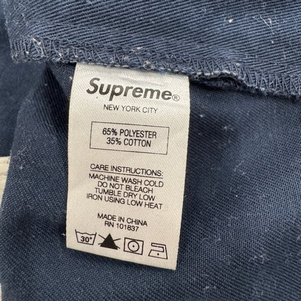 Supreme/シュプリーム Work Pant/ワークパンツ/チノパンツ/ネイビー/30