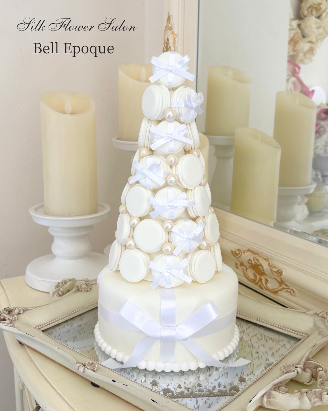 ティファニーカラー3段クレイケーキ ティファニーカラー3段クレイケーキ ティファニーブルーのウェディング