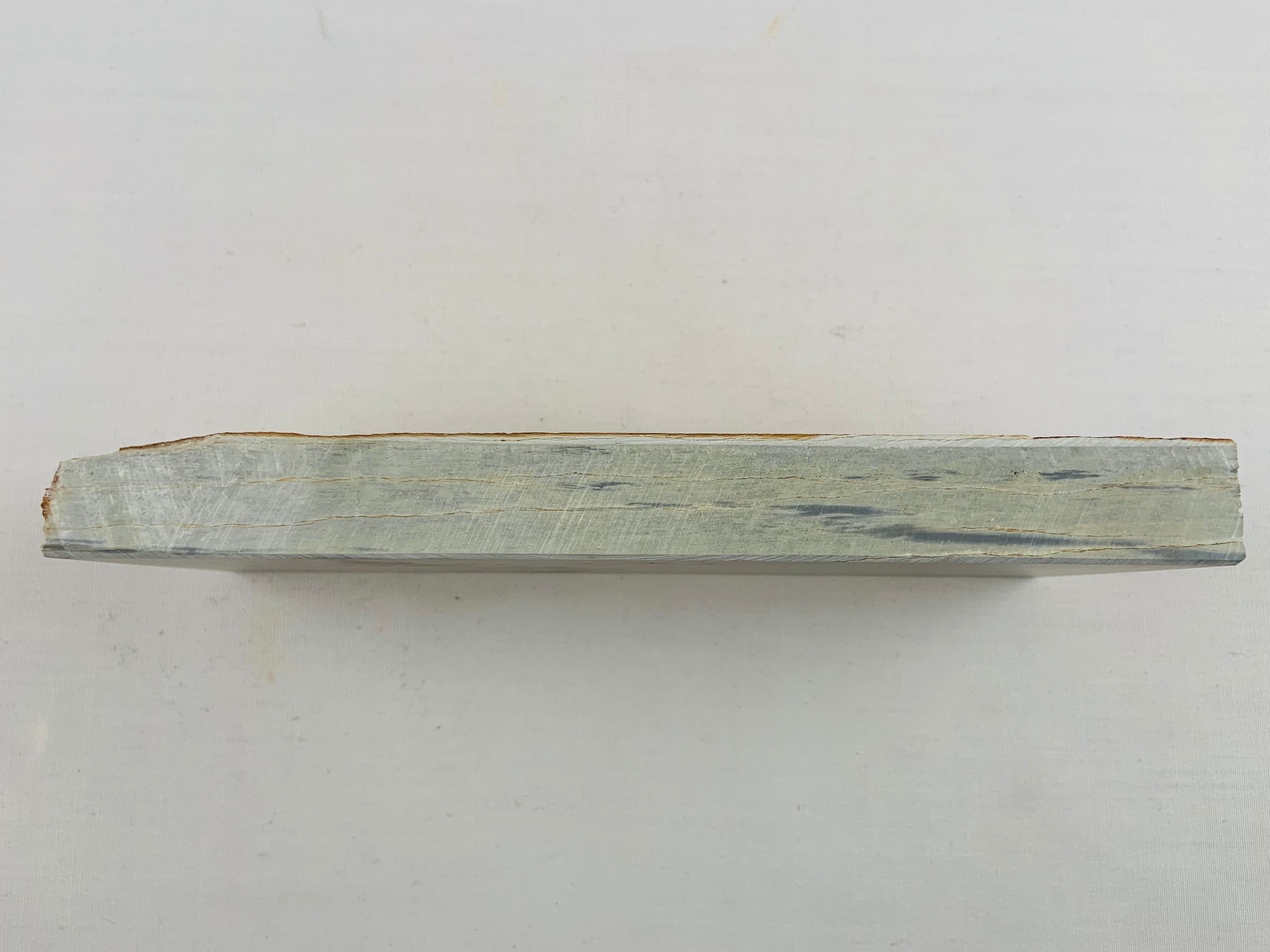 天然砥石 奥殿 羽二重本巣板 レザー極上 1454g No.178