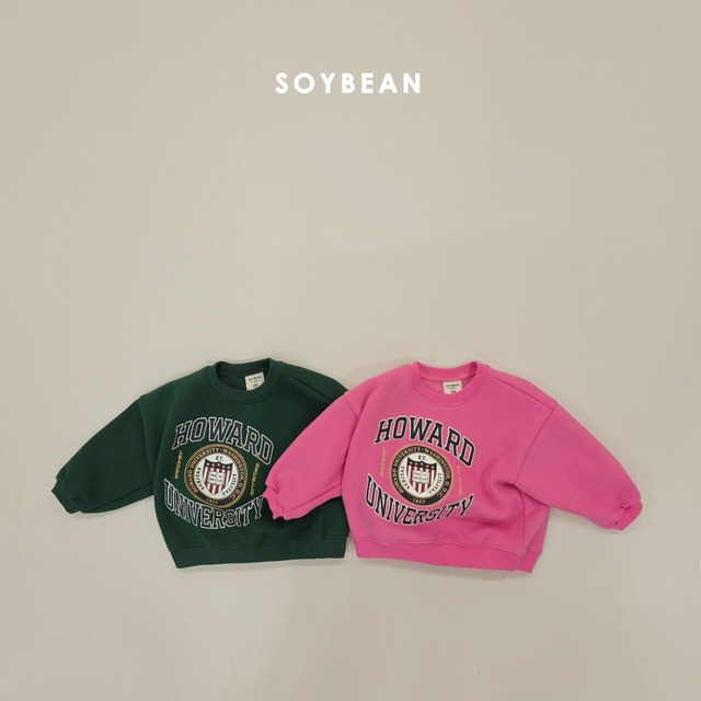 【取寄】soybean｜howard fleece sweatshirt｜ハワード裏起毛スウェット｜XS-JM｜kids&jr｜25 winter