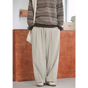 Relaxed fit tapered wide pants 0520