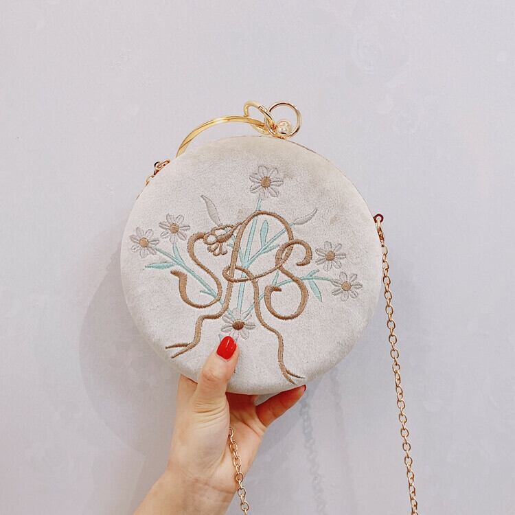 お年玉セール特価】 中国 シルク 手刺繍 パーティバッグ ミニバッグ