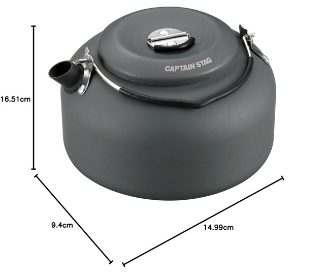 【人気商品】キャプテンスタッグ キャンプ バーベキュー用 やかん ケトル アルミ キャンピング ケットル