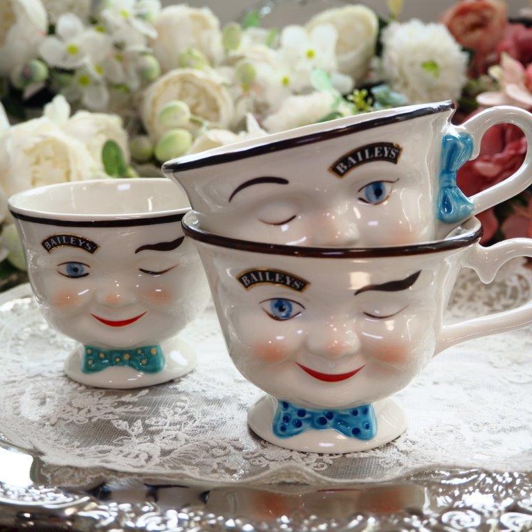 Baileys ベイリーズ ウィンキング ヴィンテージ フェイスカップ3点セット Baileysベイリーズ 3点セット ウィンキング フェイスカップ