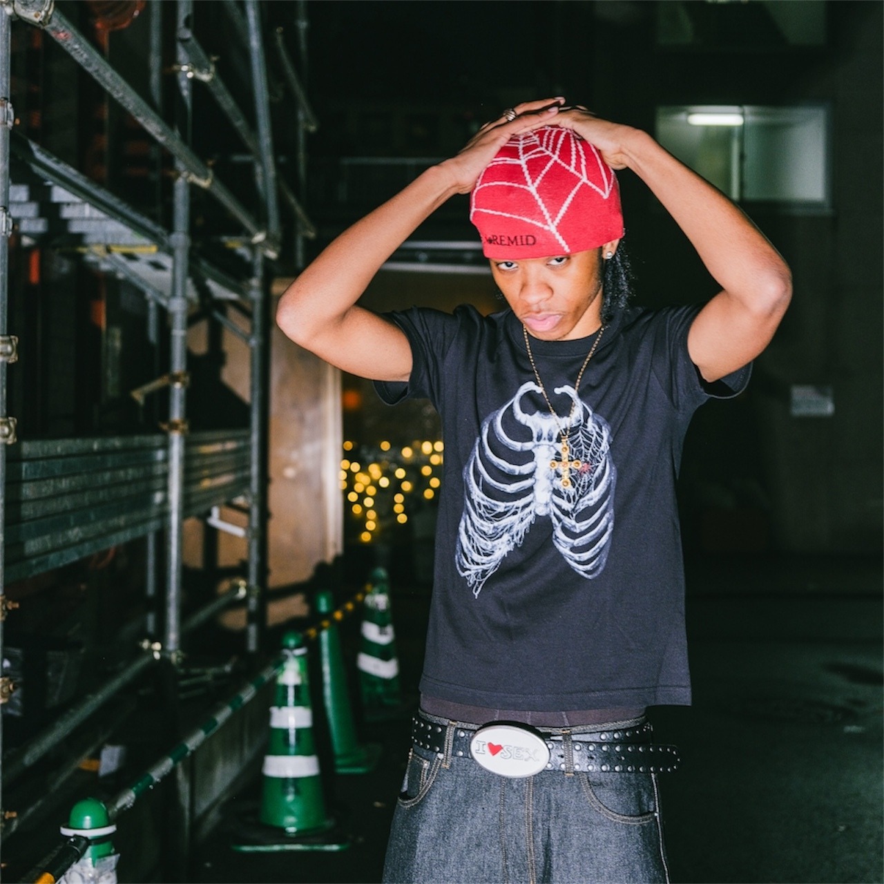 BONE TEE -Black- | NOREMID