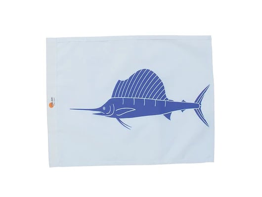 フィッシングフラッグ Sailfish（バショウカジキ） 16×24inches 【Sun Dot Marine Flag】4-sun005