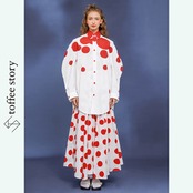 【2color】ポルカドット　クラシカルPOPビッグシャツC0153