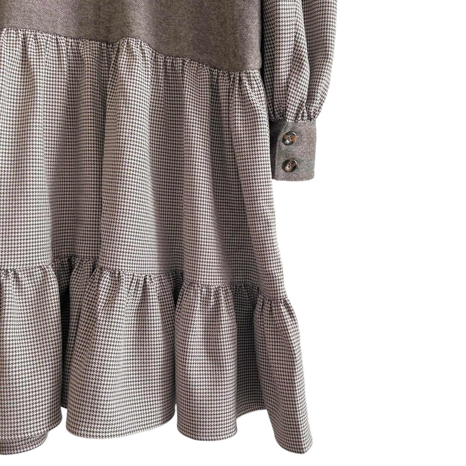 スーツワンピース BROWN