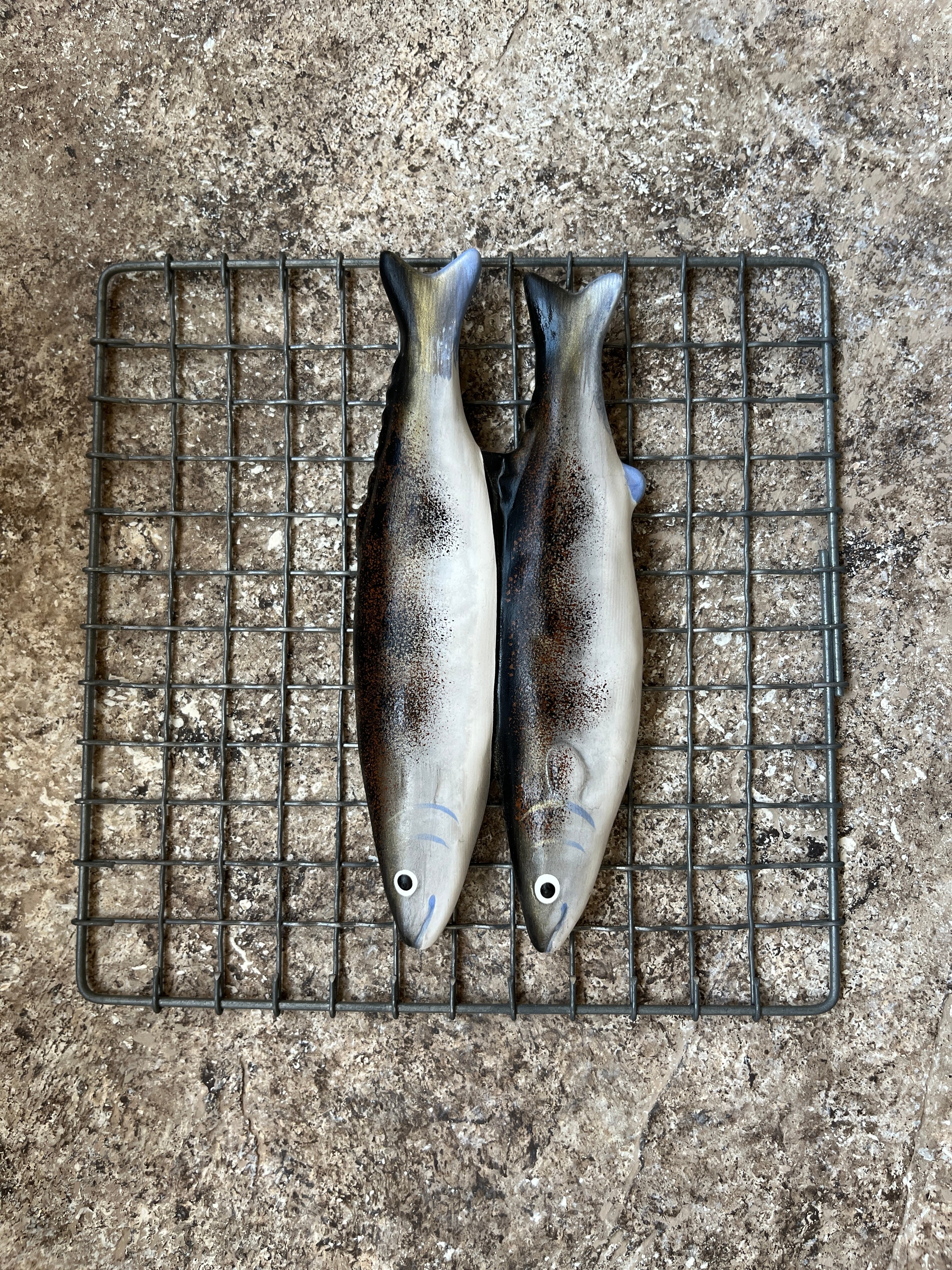 常滑焼陶器の七輪蚊取り器・とうもろこしと秋刀魚 | 和光カタヤマ