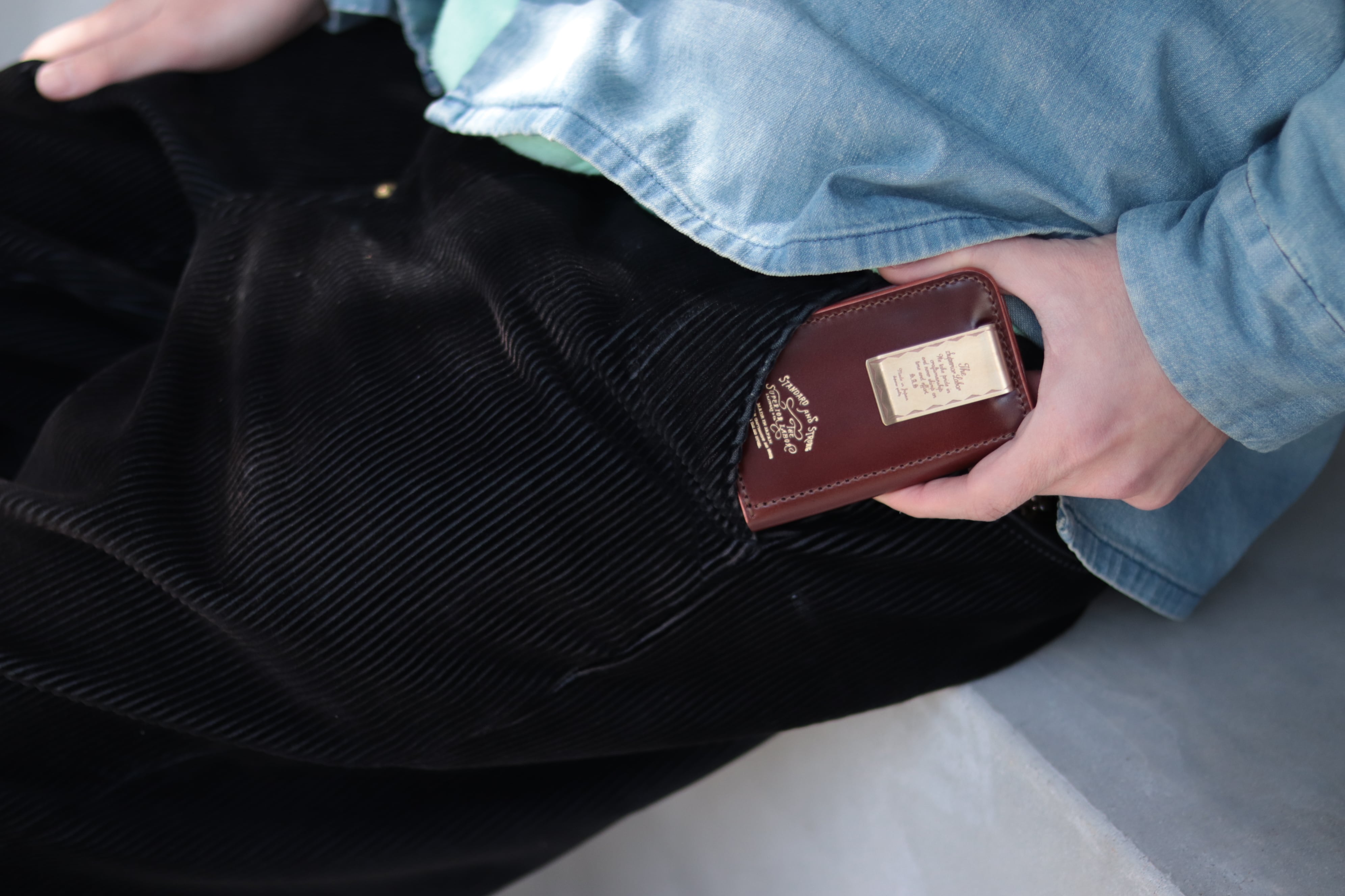 THE SUPERIOR LABOR/シュペリオールレイバー cordovan traveler's