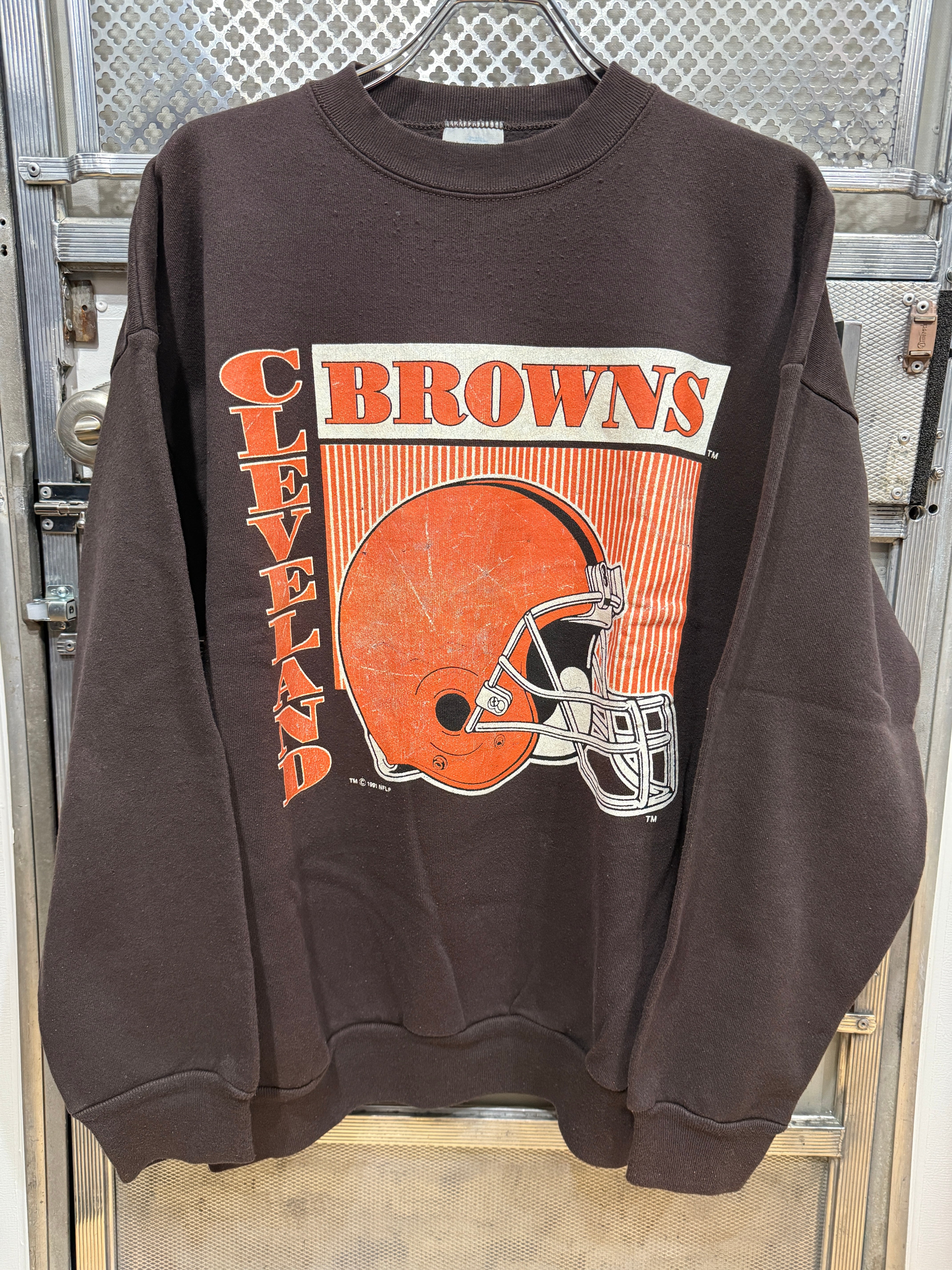 90s BROWNS / LOGO7 made in usa | COMRADE VINTAGE STORE