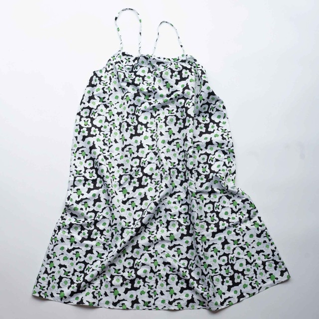 CH-04BF “WHITE FLOWERS” PRINT CAMISOLE DRESS Limited Color