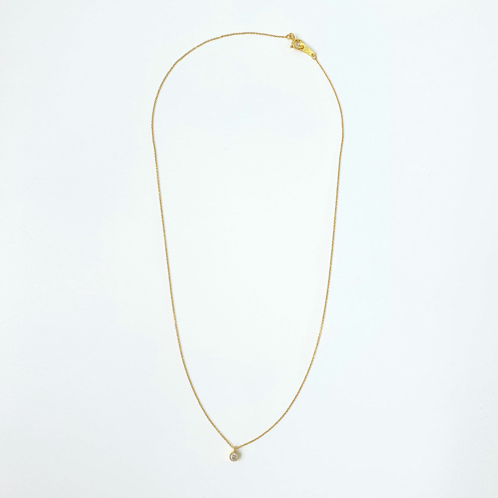 【シルバー925】金属アレルギー対応 キュービックジルコニア ネックレス silver925 韓国製