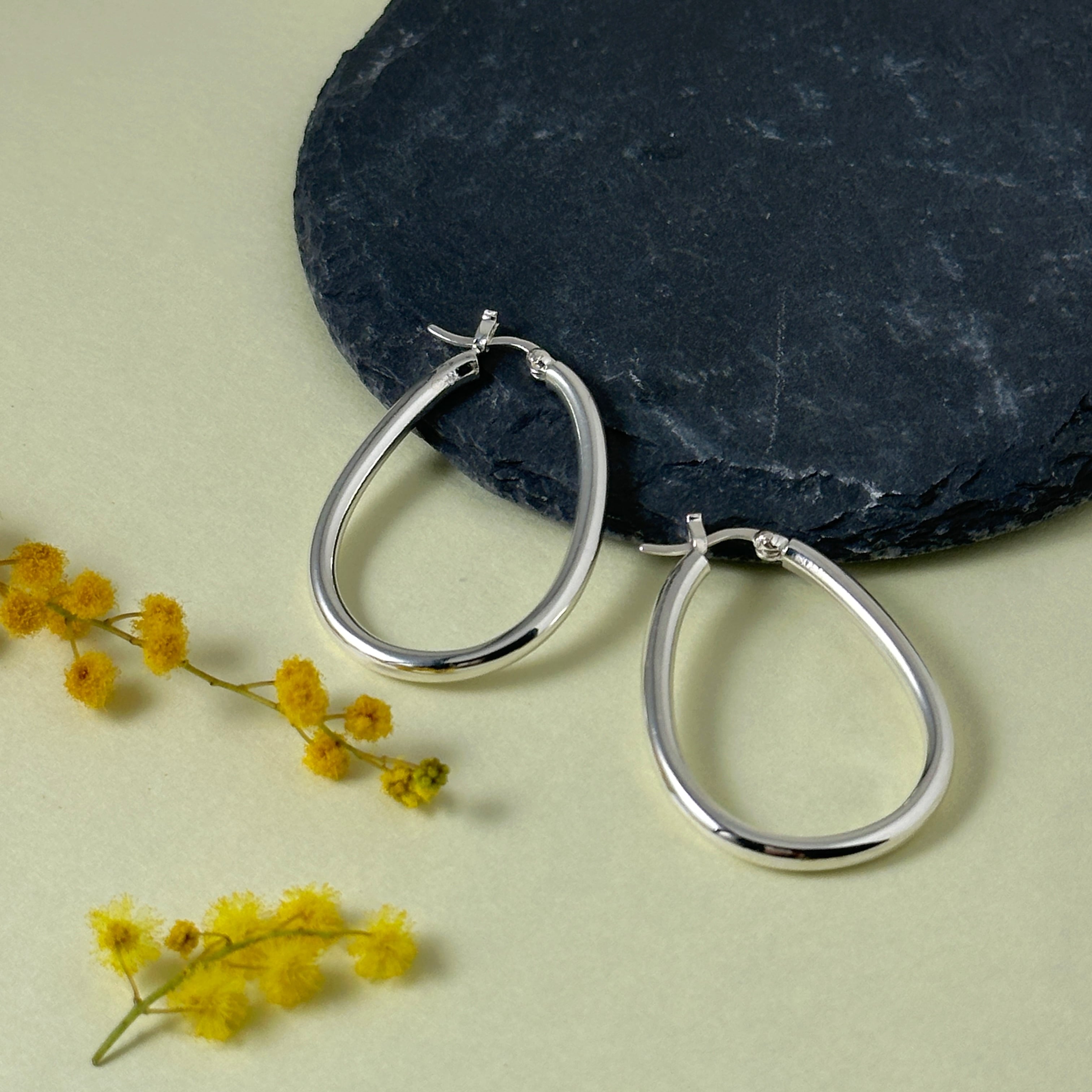 チューブ オーバル フープ ピアス | 【公式通販】鎌倉のシルバー