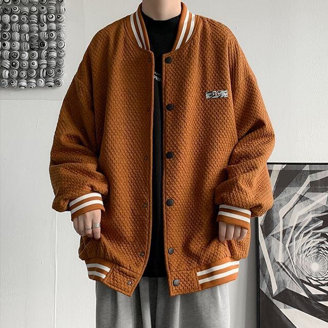 ブラウン パターン ジャンパー・ブルゾン