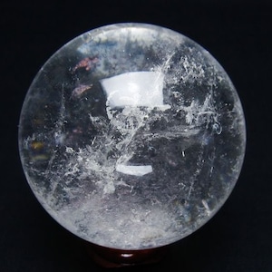 水晶 丸玉 59mm スフィア 置物 水晶玉 一点物 151-9012