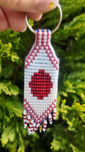 UA.Designerオリジナル手作りビーズ ウクライナ✖️日本　キーホルダー