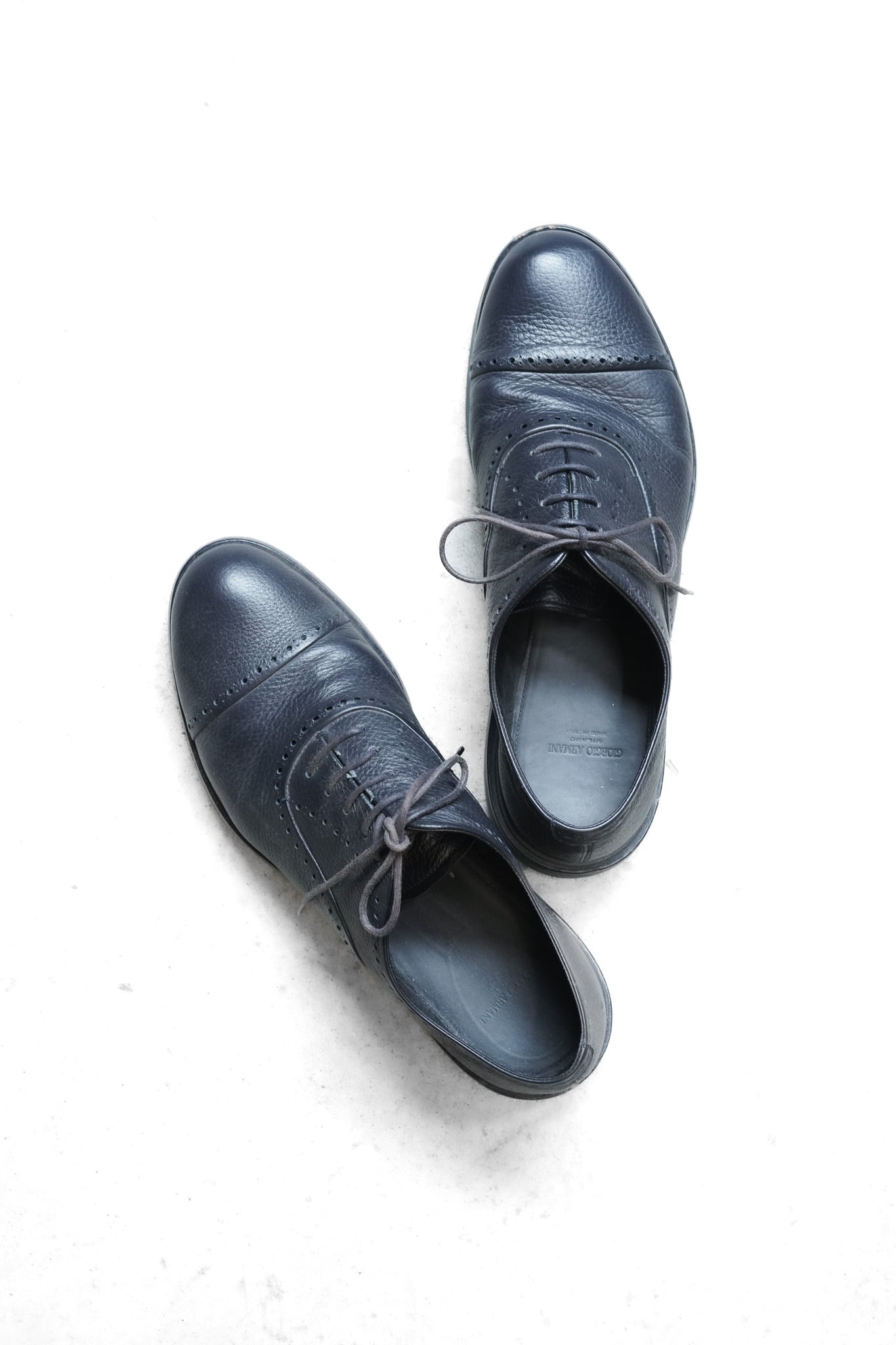 GIORGIO ARMANI エスパドリーユ ヌバックレザー シューズ 革靴 90's