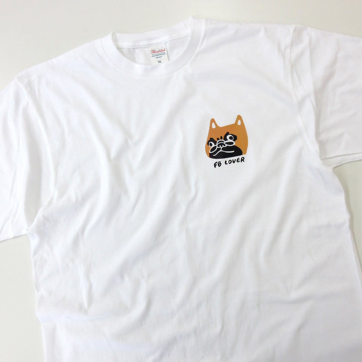 おとぼけ フレブル Tシャツ ワンポイント dog62 犬 ブヒ フレンチ