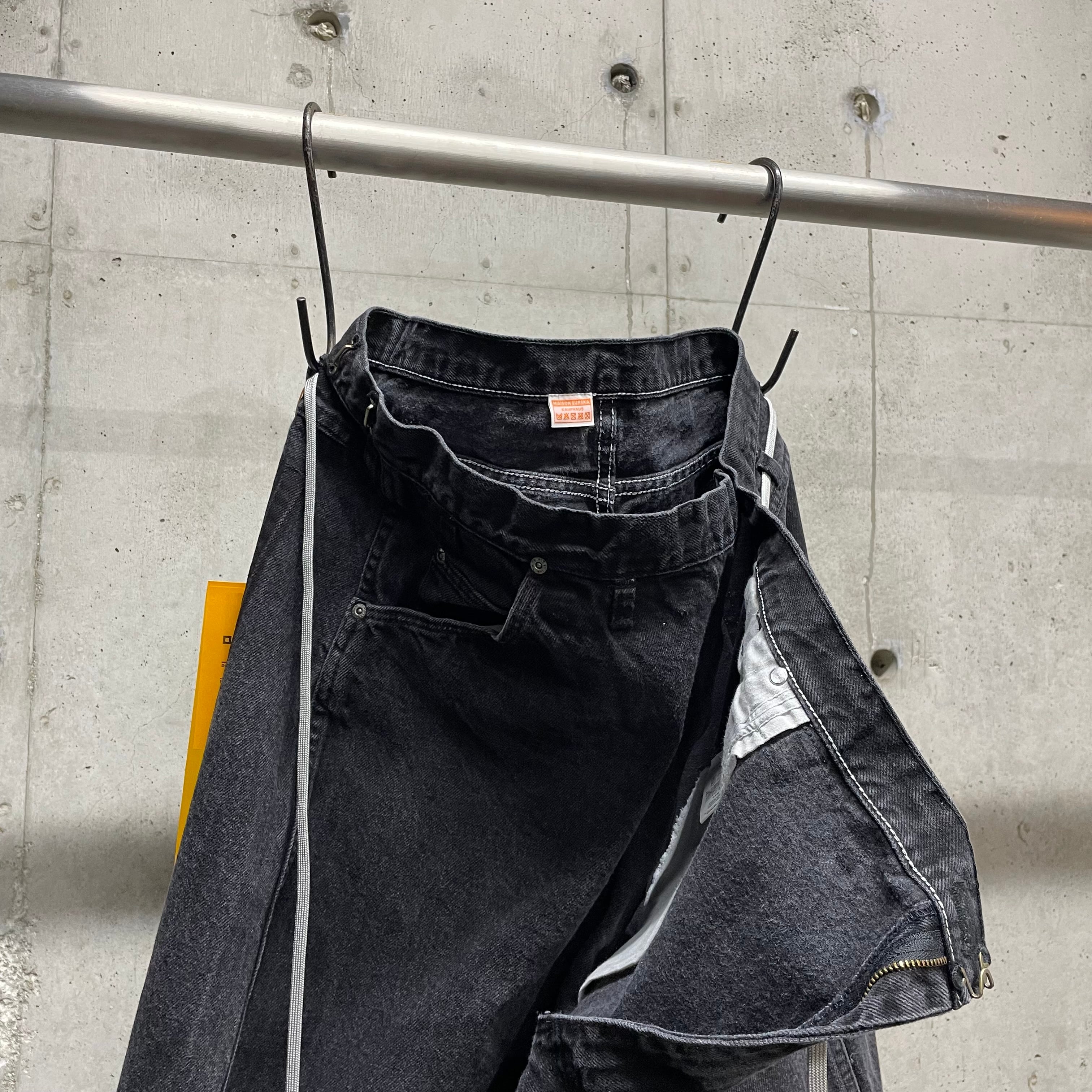 MAISON EUREKA】Ex.VINTAGE REWORK BIGGY PANTS_BLACK③ | marfa store