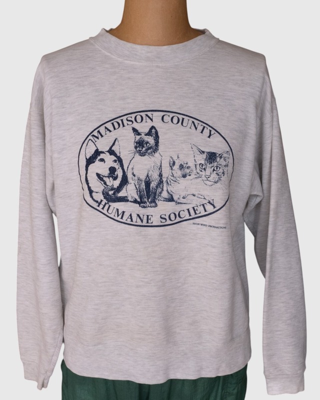 【古着】90s USA 動物保護団体 ノベルティ スウェット