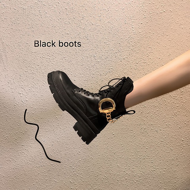 ブーツスプリングオータムチェーン ショート 靴 シューズ 春物 秋物 フェイクシューズ86718228919