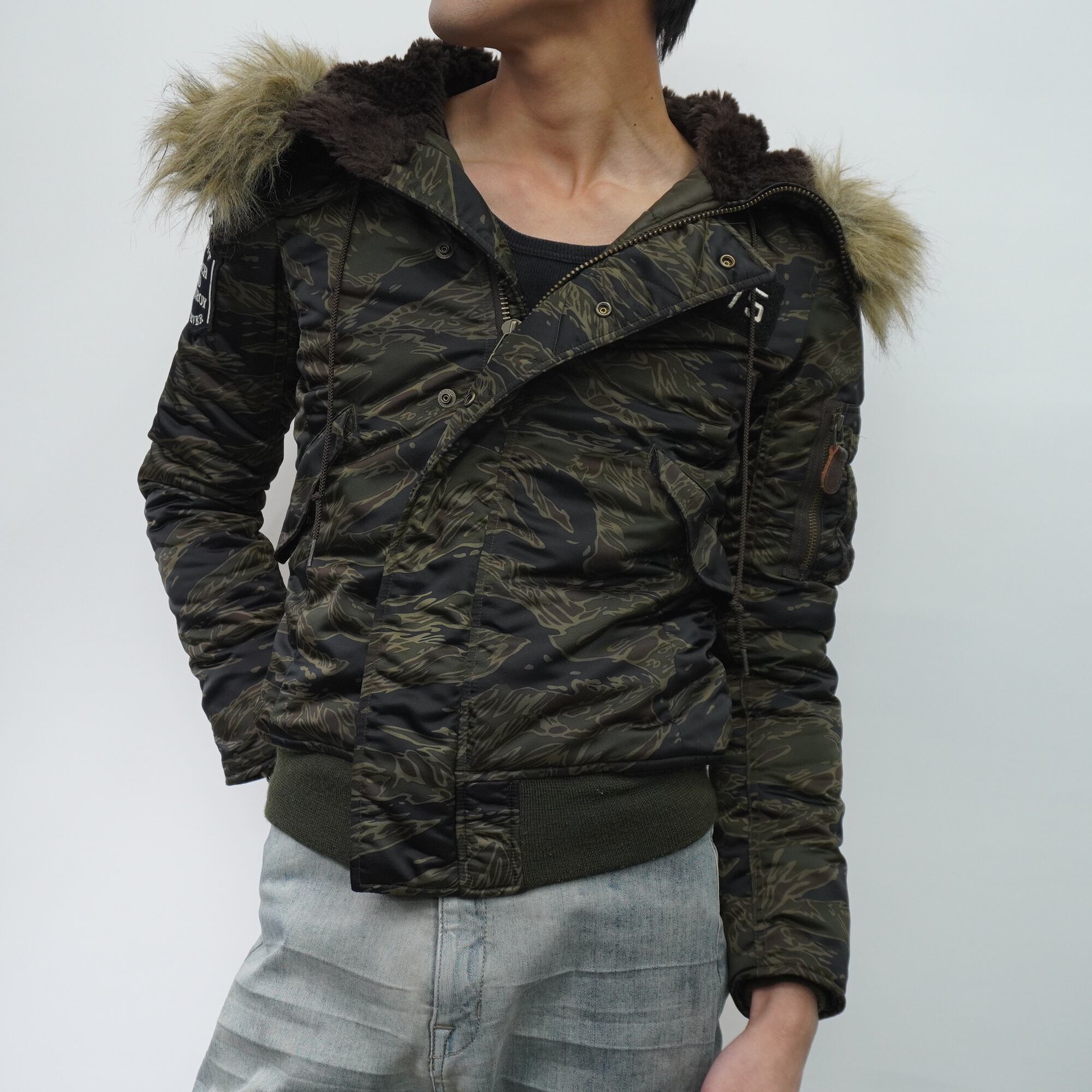 美品 00's DIESEL archive N-2B s DIESEL】ディーゼル 00's ARCHIVE N-2Bフライトジャケット black