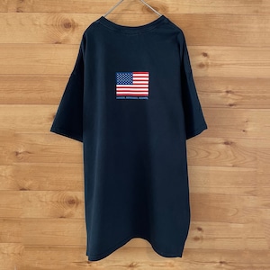 【GILDAN】9.11 メモリアル Tシャツ 星条旗 バックプリント XL ビッグサイズ 黒ボディ US古着 アメリカ古着
