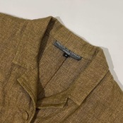 リネン100% フランス製 MAISON DE FAMILLE メゾン ドゥ ファミーユ テーラードジャケット M/レディース