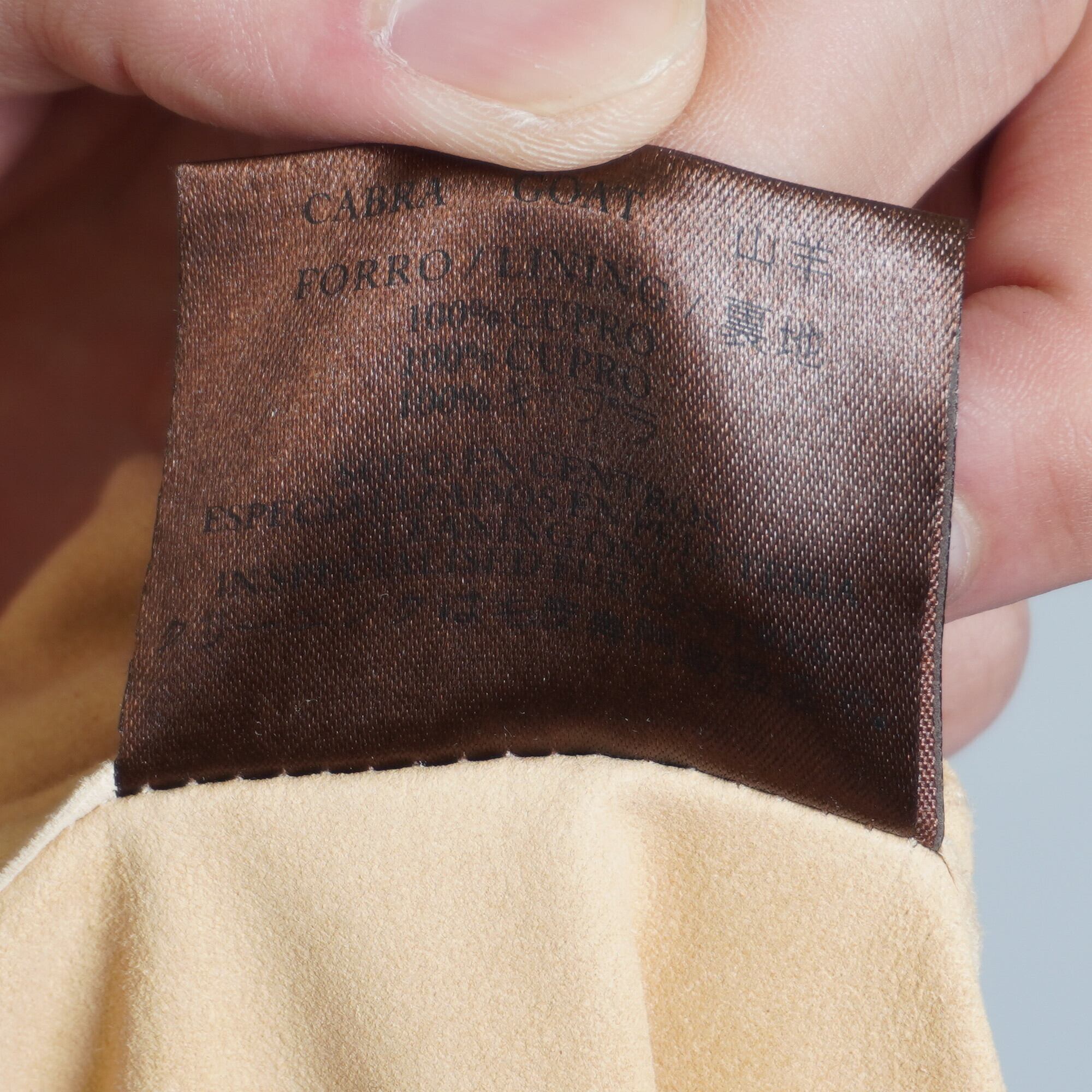 LOEWE】ロエベ 00s vintage アナグラム刻印メタルボタン GOAT LEATHER
