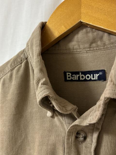 Solid Color Design Corduroy Long Sleeve Shirt "Barbour"