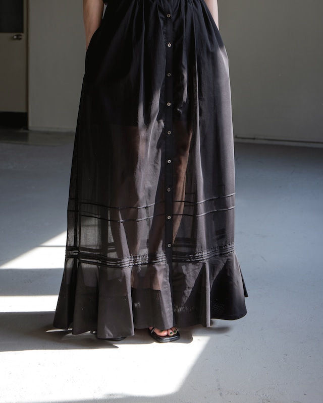 mister it. - Elisa / sheer petal skirt "black"