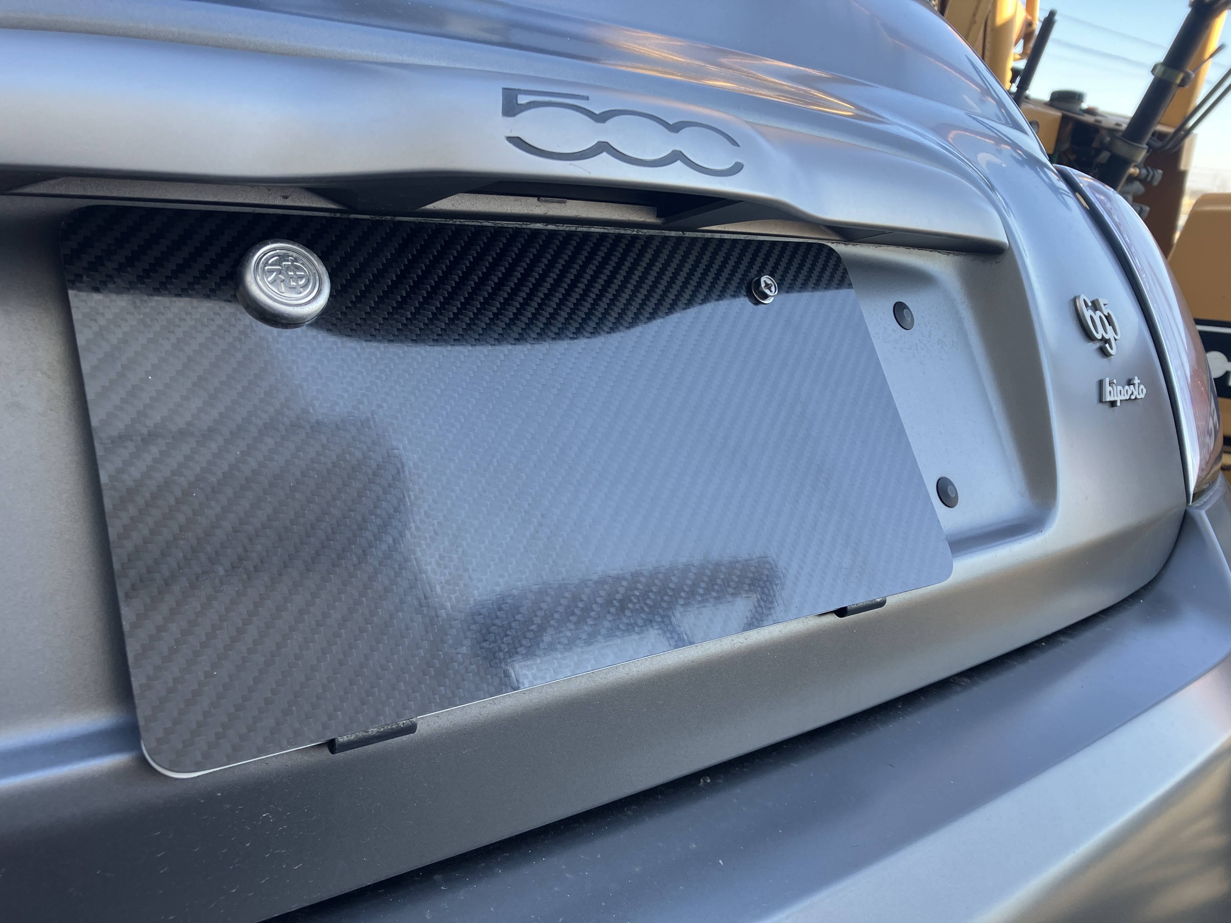 汎用♪ ドライカーボン ナンバープレートカバー 飾り板 | FRP/CFRP