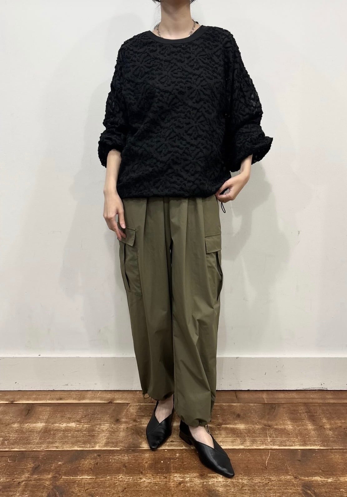 siro de labonte 】waffle 2way wide cardigan | valance 福井