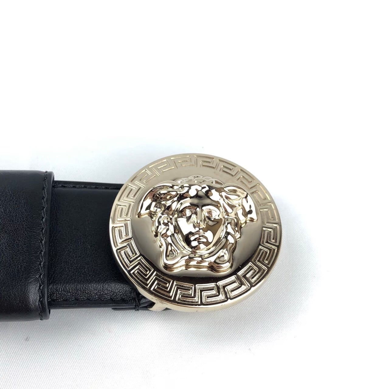 中古】ヴェルサーチ Versace レザーベルト メデューサ ブラック | 小牧