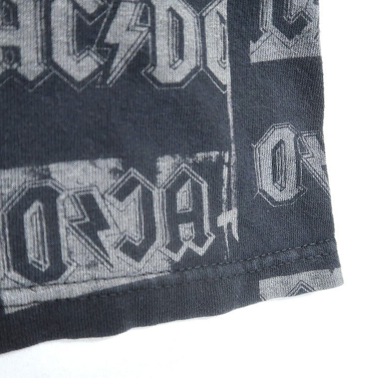 古着 DELTA デルタ AC/DC プリントTシャツ バンドTシャツ ブラック
