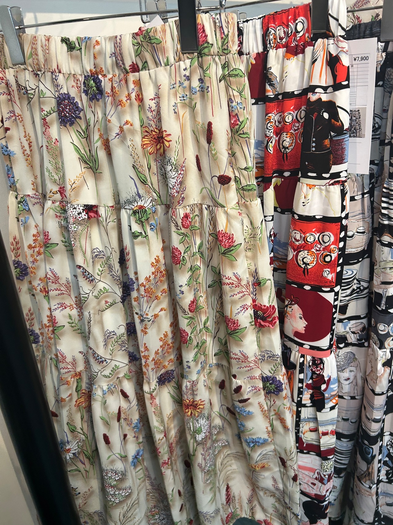 ASAKURA 柄スカート　15656