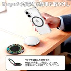 Hy+ MagSafe リング クールグラフィティ 両面マグネット スマホリング 360°回転 スタンド iPhone & Android Pixel 対応 クールグラフィティ
